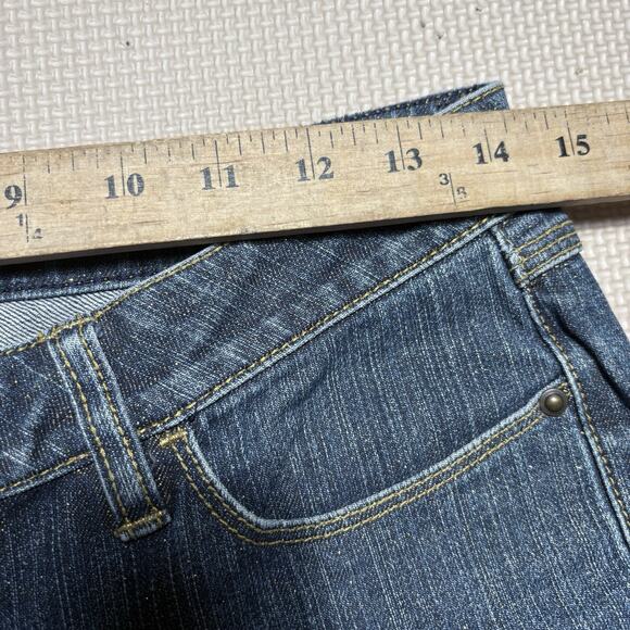 Christopher Blue Women’s Stretch Denim Straight Leg Jeans Sz 10 Gold Glitter - Picture 11 of 13